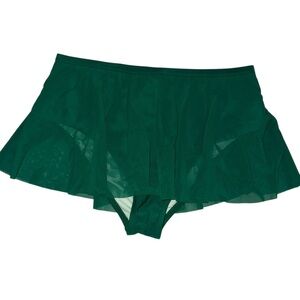 Cupshe Emerald Sheer Skirted Bottom